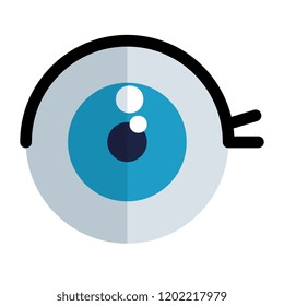 comic eye human icon