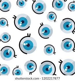 comic eye human pattern background