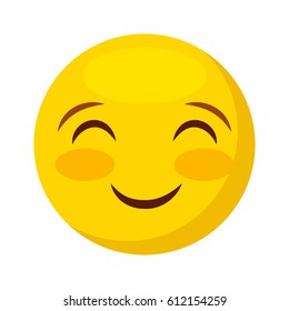 comic face emoticon isolated icon vector illustration design