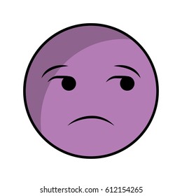 comic face emoticon isolated icon vector illustration design