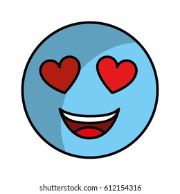 comic face emoticon isolated icon vector illustration design