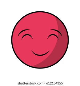 comic face emoticon isolated icon vector illustration design
