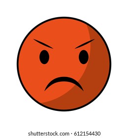 comic face emoticon isolated icon vector illustration design