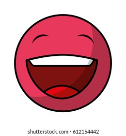 comic face emoticon isolated icon vector illustration design
