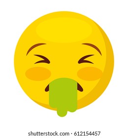 comic face emoticon isolated icon vector illustration design