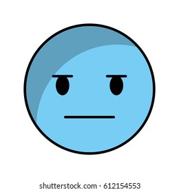 comic face emoticon isolated icon vector illustration design