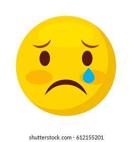 comic face emoticon isolated icon vector illustration design
