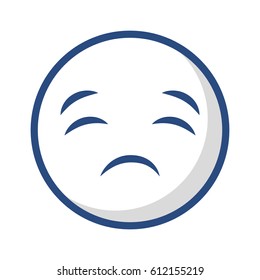 comic face emoticon isolated icon vector illustration design