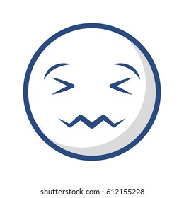 comic face emoticon isolated icon vector illustration design