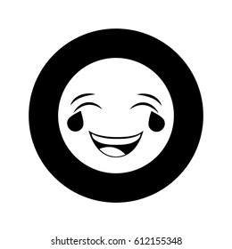 comic face emoticon isolated icon vector illustration design