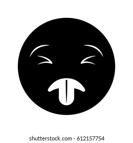 comic face emoticon isolated icon vector illustration design