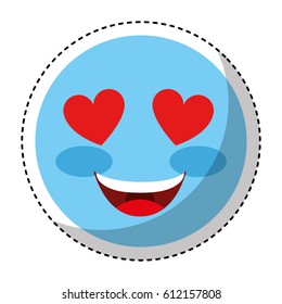 comic face emoticon isolated icon vector illustration design