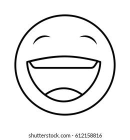 comic face emoticon isolated icon vector illustration design