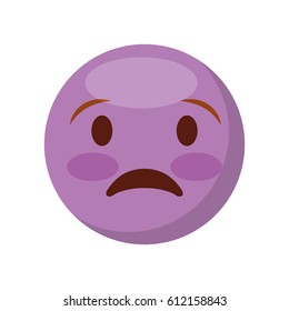 comic face emoticon isolated icon vector illustration design