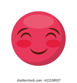 comic face emoticon isolated icon vector illustration design