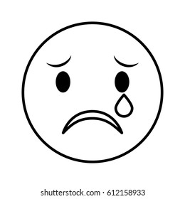 comic face emoticon isolated icon vector illustration design