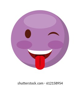 comic face emoticon isolated icon vector illustration design