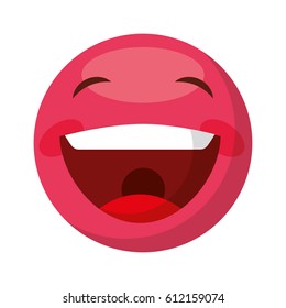 comic face emoticon isolated icon vector illustration design
