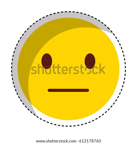 comic face emoticon isolated icon vector illustration design