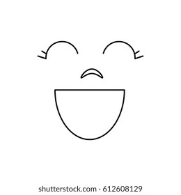 comic face smile icon