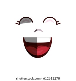 comic face smile icon