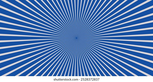Comic flash explosion radial lines background design. Vector illustration