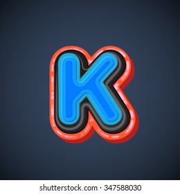 Comic font, vector
