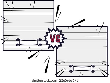 Comic frame grey color for background
