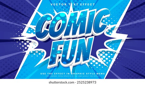 Comic Fun 3D Cartoon Style editable text effect Template