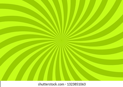 comic green background Cartoon Style. Sunlight. Vector Illustration.