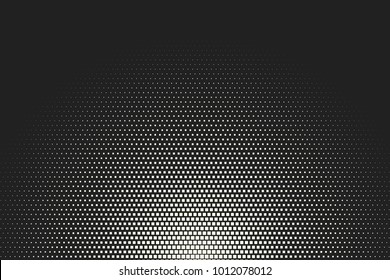 Comic halftone background. Vector retro dotted template for labels and sketches. White and black geometric gradient for pop art designs. Vintage backdrop with isolated pattern for cartoon book.