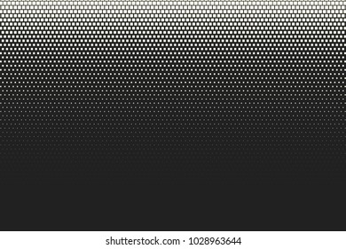 Comic halftone background. Vector retro dotted template for labels and sketches. White and black geometric gradient for pop art designs. Vintage backdrop with isolated pattern for cartoon book.
