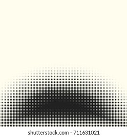 Comic halftone background. Vector retro dotted template for labels. White and black geometric gradient for pop art designs. Vintage backdrop with isolated pattern for cartoon book.