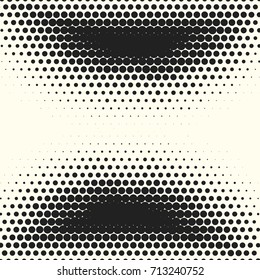Comic halftone background. Vector retro dotted template for labels. White and black geometric gradient for pop art designs. Vintage backdrop with isolated pattern for cartoon book.