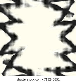 Comic halftone background. Vector retro dotted template for labels. White and black geometric gradient for pop art designs. Vintage backdrop with isolated pattern for cartoon book.