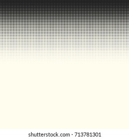 Comic halftone background. Vector retro dotted template for labels. White and black geometric gradient for pop art designs. Vintage backdrop with isolated pattern for cartoon book.