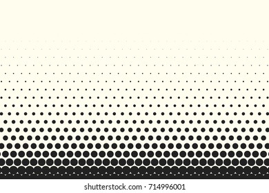 Comic halftone background. Vector retro dotted template for labels. White and black geometric gradient for pop art designs. Vintage backdrop with isolated pattern for cartoon book.