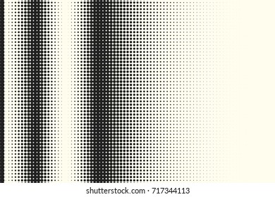 Comic halftone background. Vector retro dotted template for labels. White and black geometric gradient for pop art designs. Vintage backdrop with isolated pattern for cartoon book.