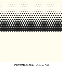 Comic halftone background. Vector retro dotted template for labels. White and black geometric gradient for pop art designs. Vintage backdrop with isolated pattern for cartoon book.