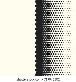 Comic halftone background. Vector retro dotted template for labels. White and black geometric gradient for pop art designs. Vintage backdrop with isolated pattern for cartoon book.
