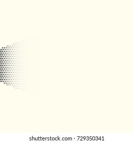Comic halftone background. Vector retro dotted template for labels. White and black geometric gradient for pop art designs. Vintage backdrop with isolated pattern for cartoon book.