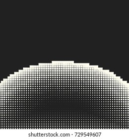 Comic halftone background. Vector retro dotted template for labels. White and black geometric gradient for pop art designs. Vintage backdrop with isolated pattern for cartoon book.