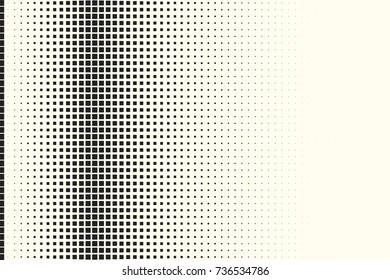 Comic halftone background. Vector retro dotted template for labels. White and black geometric gradient for pop art designs. Vintage backdrop with isolated pattern for cartoon book.