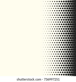 Comic halftone background. Vector retro dotted template for labels. White and black geometric gradient for pop art designs. Vintage backdrop with isolated pattern for cartoon book.