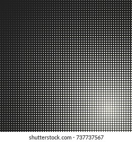 Comic halftone background. Vector retro dotted template for labels. White and black geometric gradient for pop art designs. Vintage backdrop with isolated pattern for cartoon book.