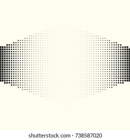 Comic halftone background. Vector retro dotted template for labels. White and black geometric gradient for pop art designs. Vintage backdrop with isolated pattern for cartoon book.