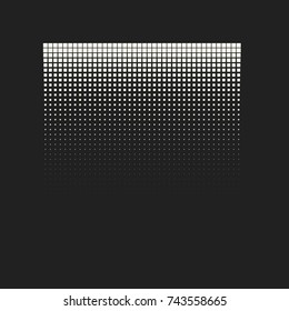 Comic halftone background. Vector retro dotted template for labels. White and black geometric gradient for pop art designs. Vintage backdrop with isolated pattern for cartoon book.