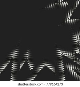 Comic halftone background. Vector retro dotted template for labels and sketches. White and black geometric gradient for pop art designs. Vintage backdrop with isolated pattern for cartoon book.