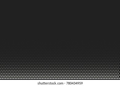 Comic halftone background. Vector retro dotted template for labels and sketches. White and black geometric gradient for pop art designs. Vintage backdrop with isolated pattern for cartoon book.