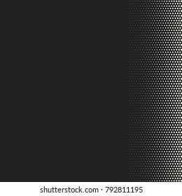 Comic halftone background. Vector retro dotted template for labels and sketches. White and black geometric gradient for pop art designs. Vintage backdrop with isolated pattern for cartoon book.